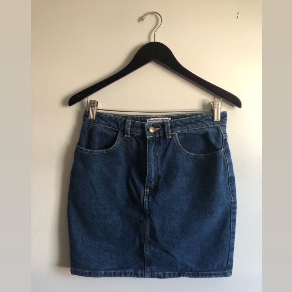 American Apparel Denim Skirt